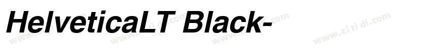 HelveticaLT Black字体转换